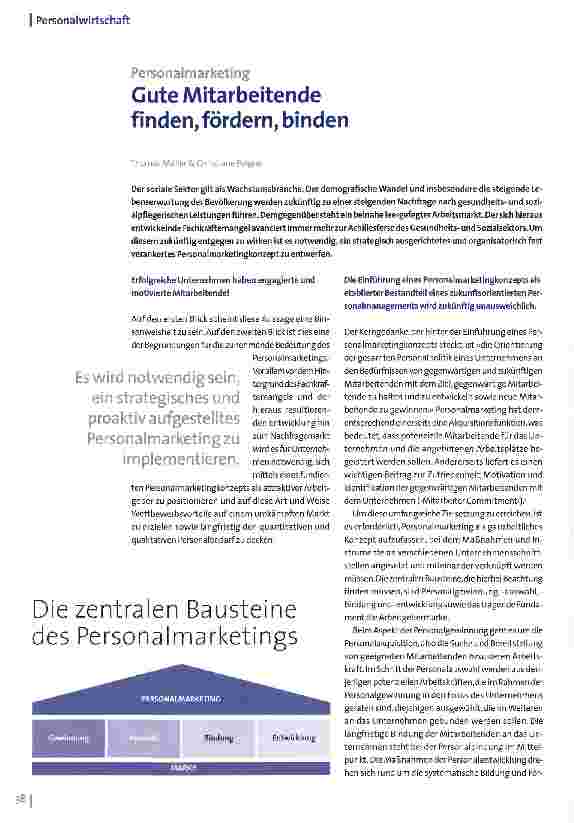 Vorschauseite 1: Personalmarketing Gute Mitarbeitende finden, fördern, binden