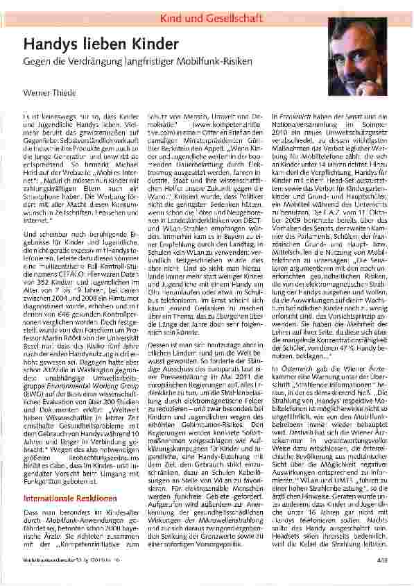 Vorschauseite 1: Handys lieben Kinder
