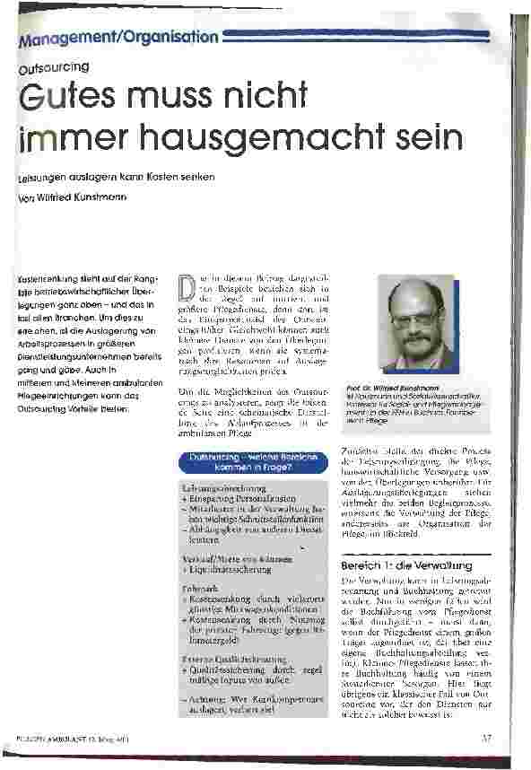 Vorschauseite 1: Gutes muss nicht immer hausgemacht sein
