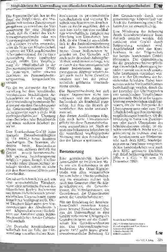 Vorschauseite 4: Möglichkeiten der Umwandlung von öffentlichen Krankenhäusern in Kapitalgesellschaften
