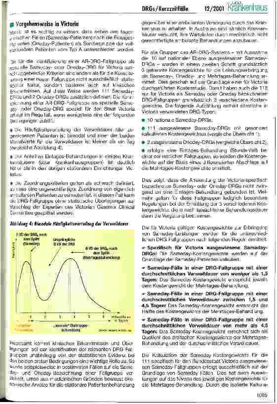 Vorschauseite 3: Reduktion der Verweildauer durch DRGs Was geschieht mit Kurzzeitfällen?