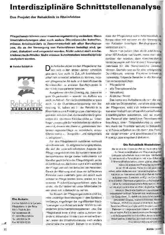 Vorschauseite 1: Interdisziplinäre Schnittstellenanalyse