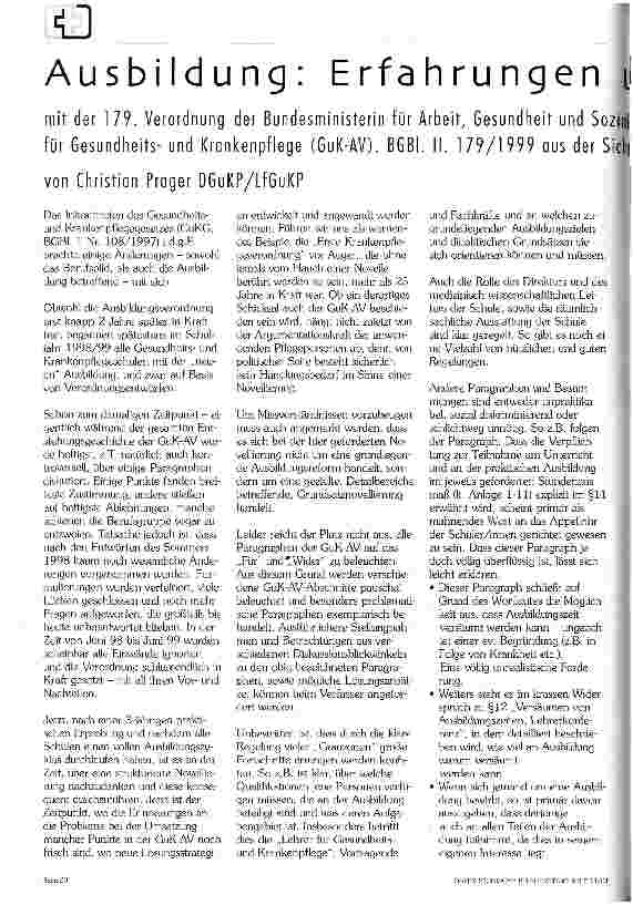 Vorschauseite 1: Ausbildung: Erfahrungen und Erkenntnisse