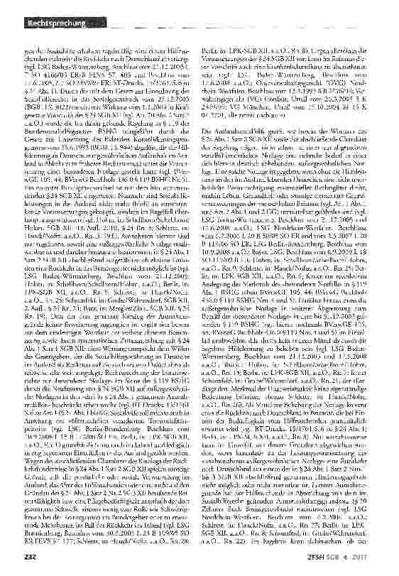 Vorschauseite 3: Keine Auslandssozialhilfe im Regelfall; Nachweispflicht des Hilfesuchenden für Vorliegen objektiver Rückkehrhinderungsgründe; unabweisbare außergewöhnliche Notlage; Verfassungsmäß…