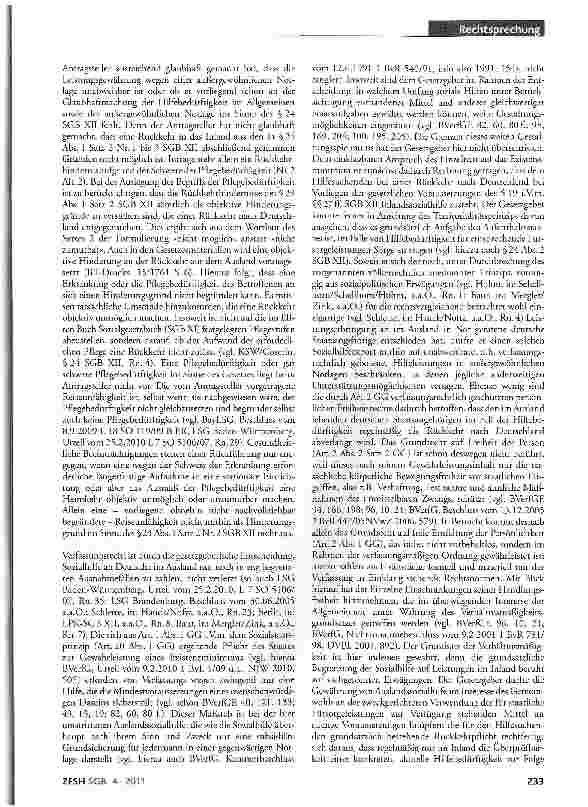 Vorschauseite 4: Keine Auslandssozialhilfe im Regelfall; Nachweispflicht des Hilfesuchenden für Vorliegen objektiver Rückkehrhinderungsgründe; unabweisbare außergewöhnliche Notlage; Verfassungsmäß…