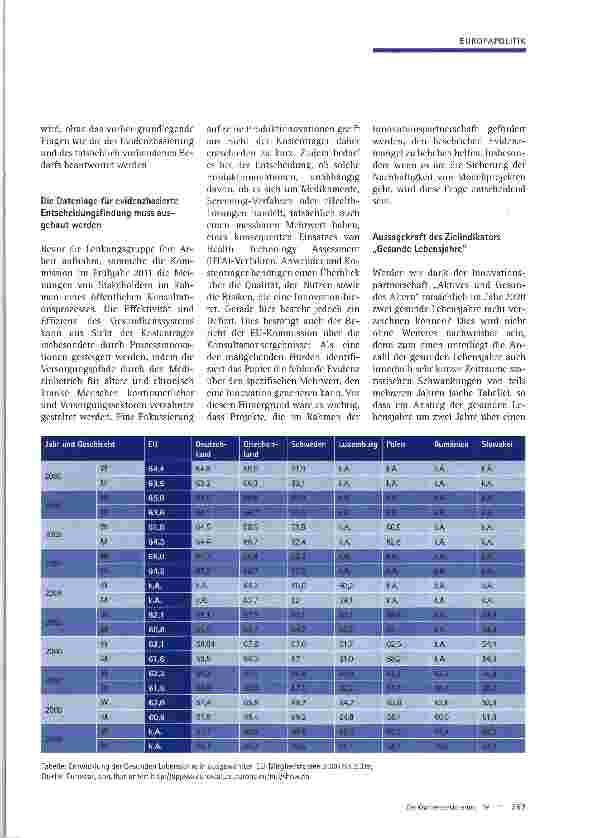 Vorschauseite 3: Europäische Innovationspartnerschaft für „Aktives und Gesundes Altern -Eine kritische Analyse