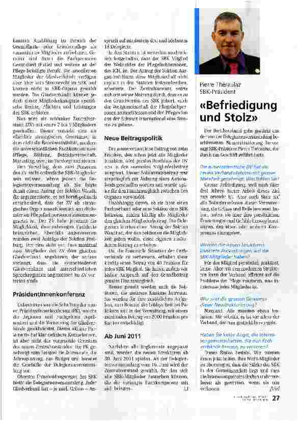 Vorschauseite 2: Ausserordentliche DelegiertenversammlungMit schlanken Strukturen ins zweite Jahrhundert