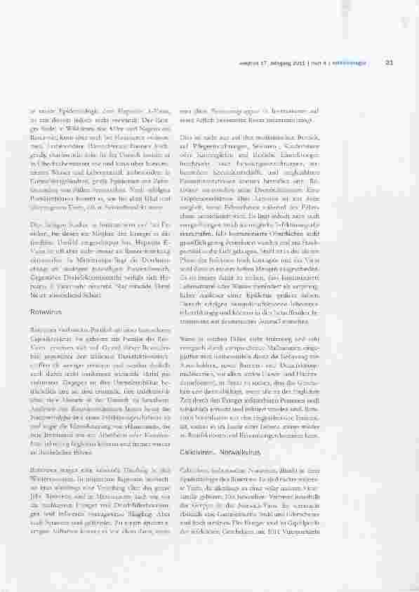 Vorschauseite 4: Lebensmittelvirologie, Teil 2: Übersicht der wichtigsten, lebensmittelrelevanten Viren