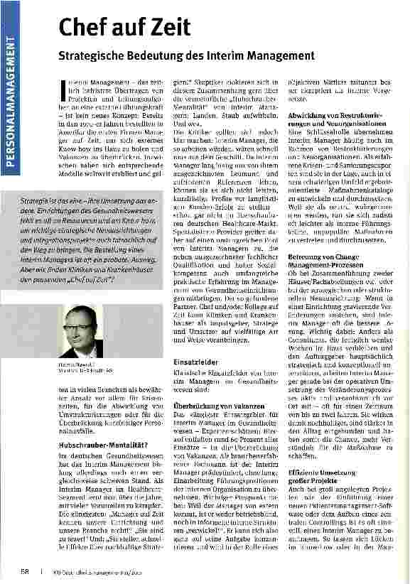 Vorschauseite 1: Chef auf Zeit