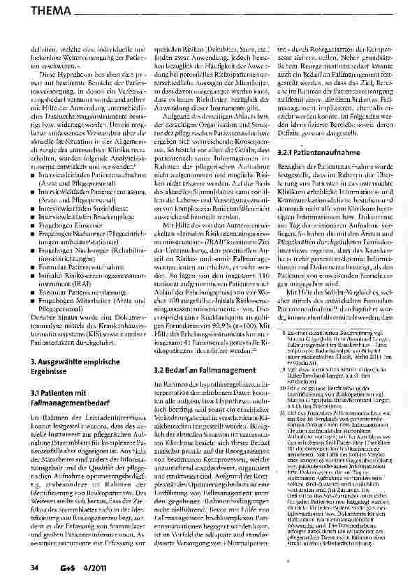 Vorschauseite 3: Steuerung durch Fallmanagement im Krankenhaus-Ausgewählte Ergebnisse einer empirischen Bedarfsanalyse