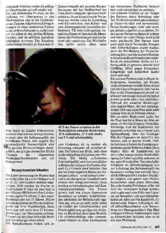 Vorschauseite 2: Das Klimakterium - eine Krankheit oder eine Lebensphase mit besonderen biopsychosozialen Merkmalen?
