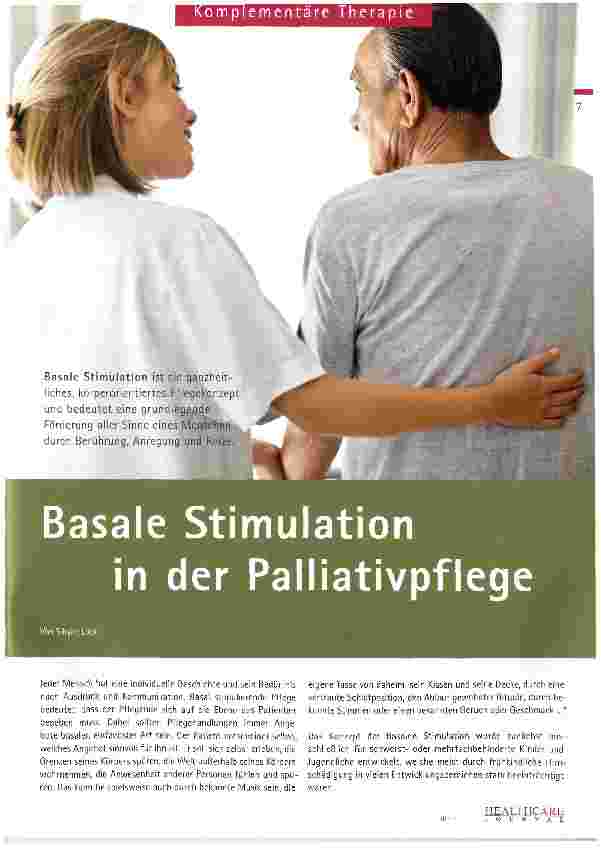 Vorschauseite 1: Basale Stimulation in der Palliativpflege