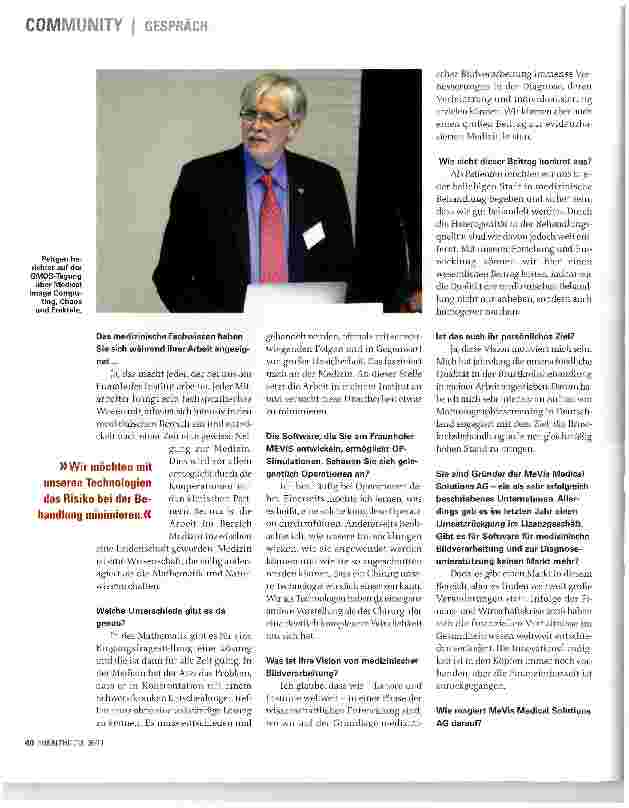 Vorschauseite 3: MEDIZIN ALS LEIDENSCHAFT