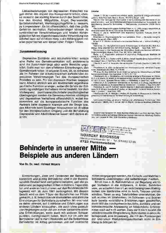 Vorschauseite 4: Depressive Zustände und Alkoholkrankheit