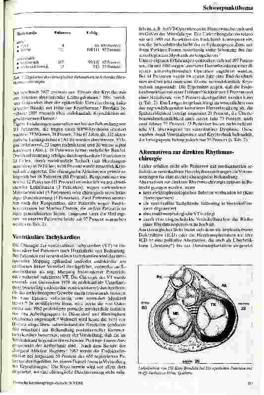 Vorschauseite 2: Chirurgische Therapie von Herzrhythmusstörungen