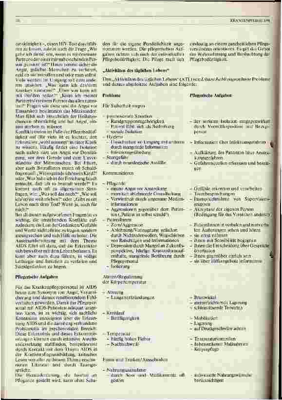 Vorschauseite 3: AIDS - eine Herausforderung für die Pflege