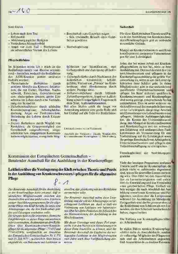 Vorschauseite 5: AIDS - eine Herausforderung für die Pflege