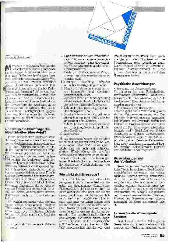 Vorschauseite 2: Sind Sie gestreßt?
