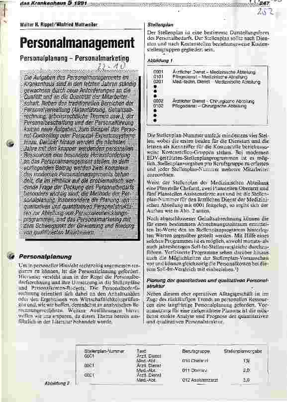 Vorschauseite 1: Personalmanagement - Personalplanung - Personalmarketing