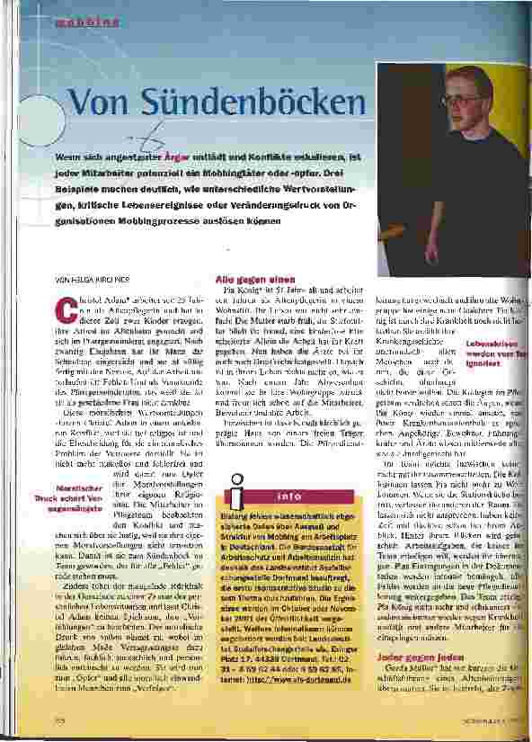 Vorschauseite 1: Von Sündenböcken und Störenfrieden