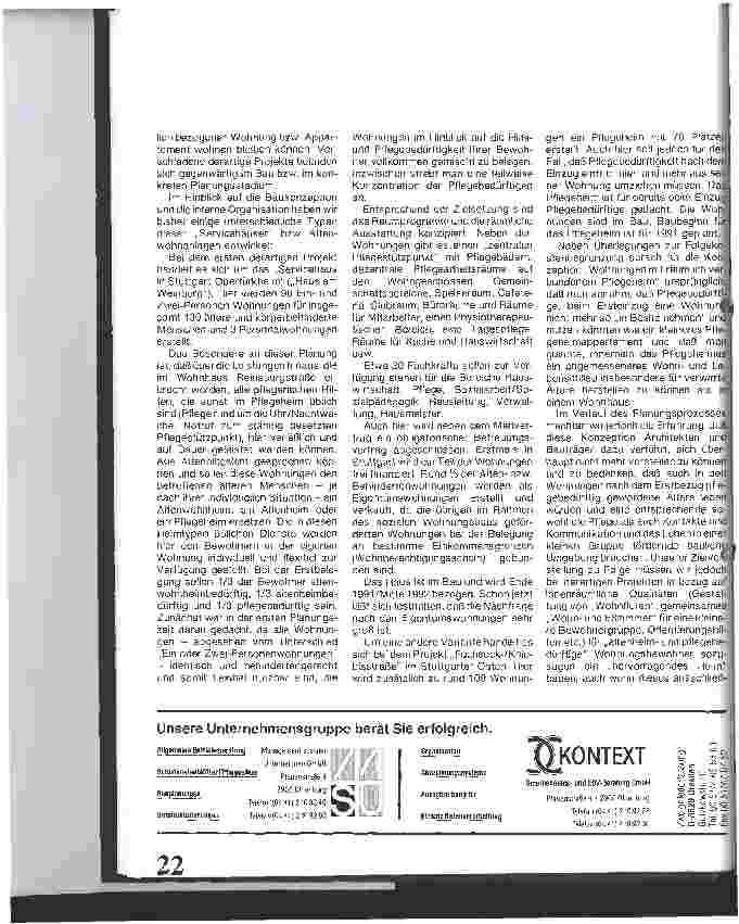 Vorschauseite 5: Altenwohnungen, betreutes Wohnen, Servicehäuser