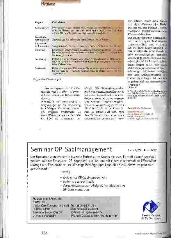 Vorschauseite 2: Sanierungsmaßnahmen bei Patienten mit MRSA-Kolonisation/Infektion
