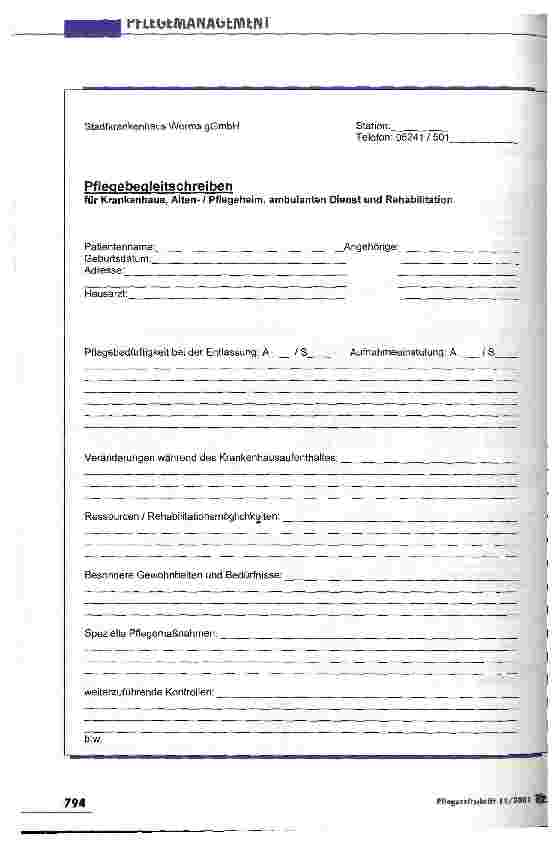 Vorschauseite 4: Pflegeleistung sichtbar machen Herausforderungen durch die DRG
