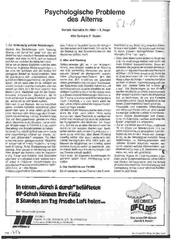 Vorschauseite 1: Psychologische Probleme des Alterns