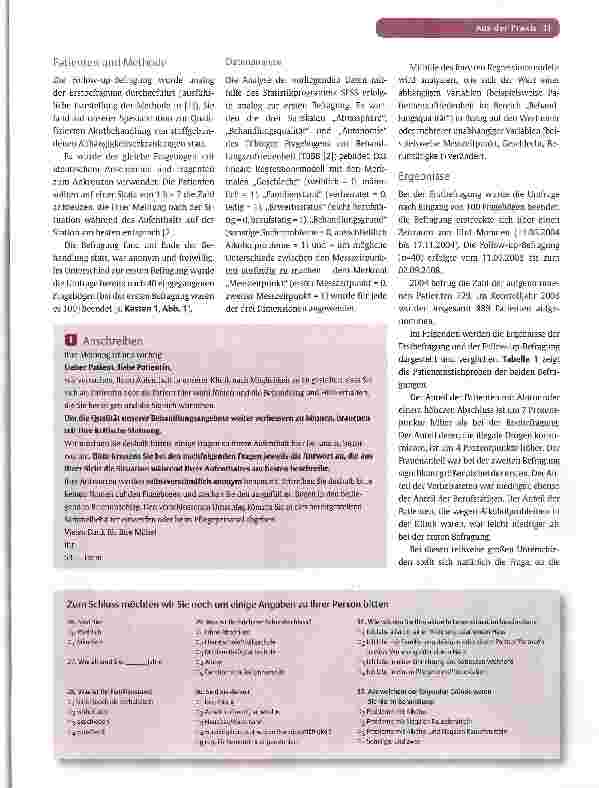 Vorschauseite 2: QUALIFIZIERTE AKUTBEHANDLUNC VON STOFFCEBUNDENEN ABHÄNGIGKEITSERKRANKUNGENPatientenzufriedenheit auf einer SpezialStation -eine Follow-up-Befragung