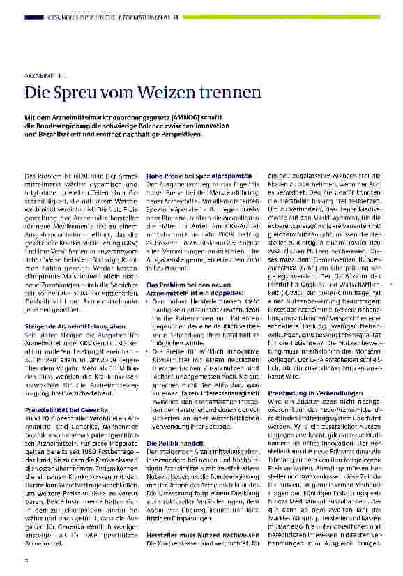 Vorschauseite 1: Die Spreu vom Weizen trennen