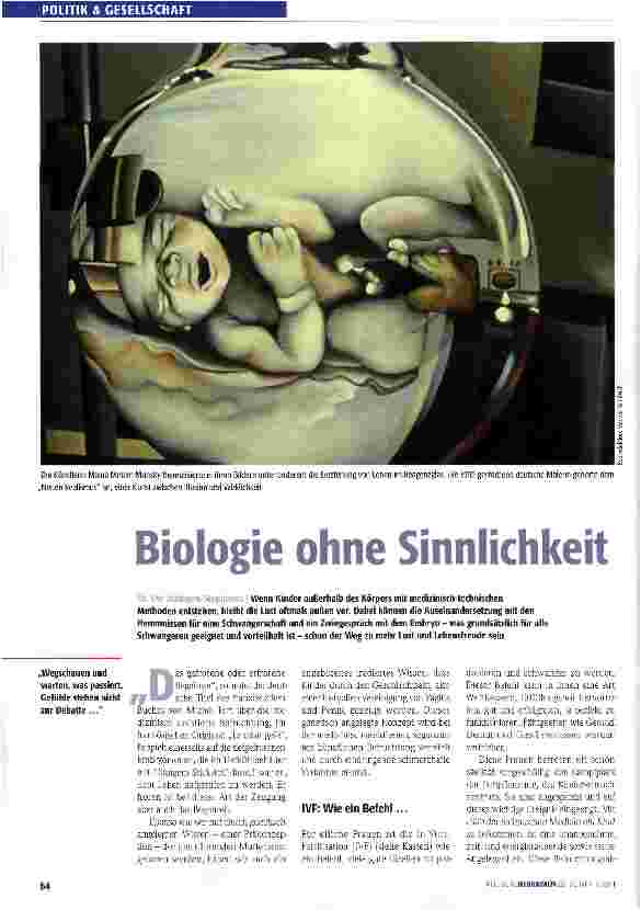 Vorschauseite 1: Biologie ohne Sinnlichkeit