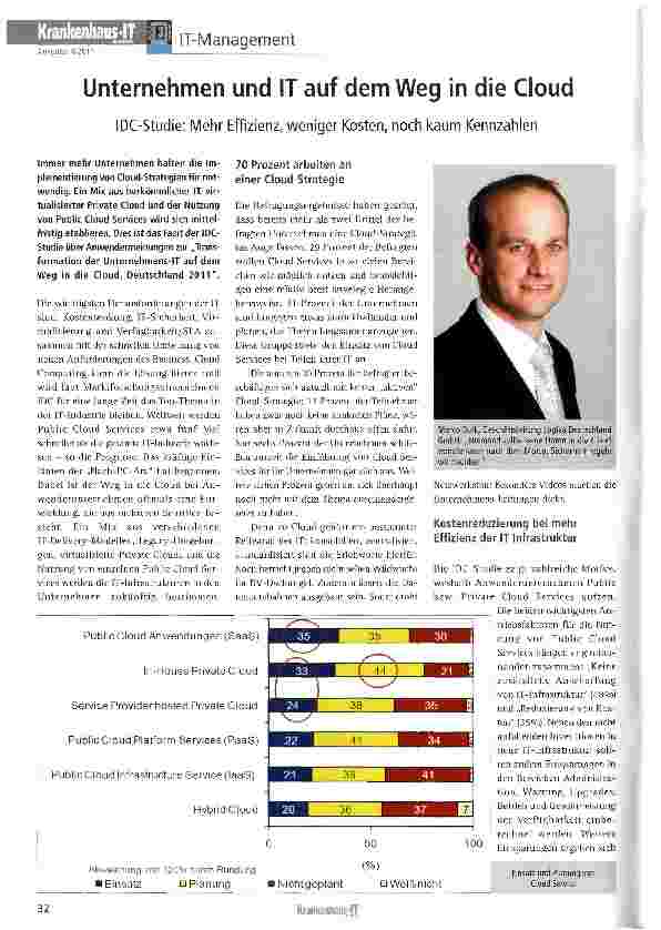 Vorschauseite 1: Unternehmen und IT auf dem Weg in die Cloud