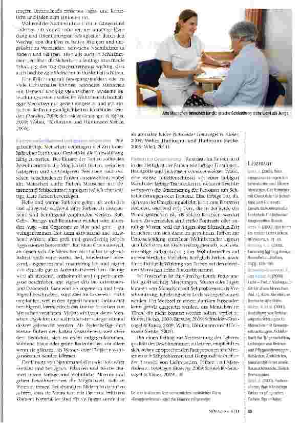 Vorschauseite 2: Licht und Farben in Altersinstitutionen