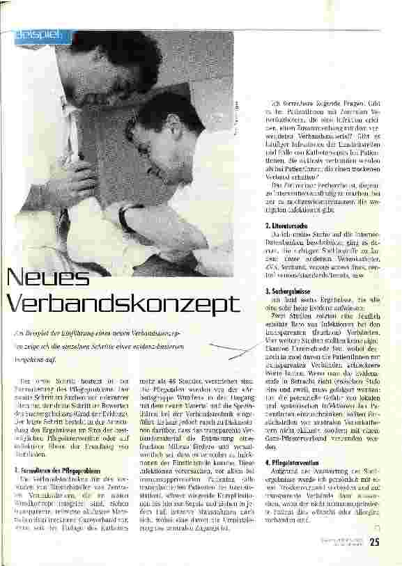 Vorschauseite 1: Neues Verbandskonzept