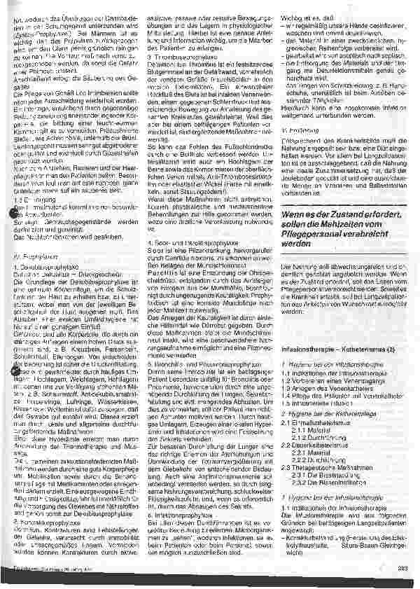 Vorschauseite 2: Hygiene-Probleme bei der Pflege bettlägeriger Langzeitpatienten