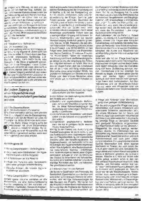 Vorschauseite 4: Hygiene-Probleme bei der Pflege bettlägeriger Langzeitpatienten