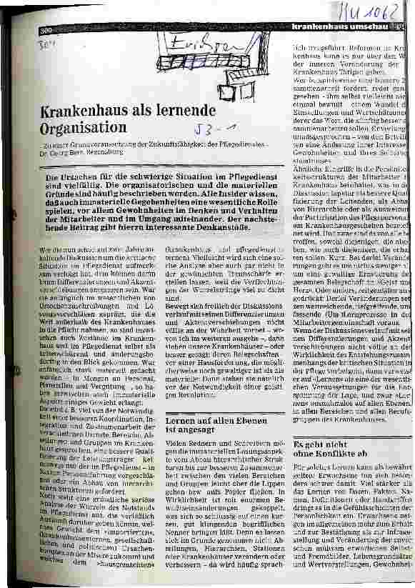 Vorschauseite 1: Krankenhaus als lernende Organisation