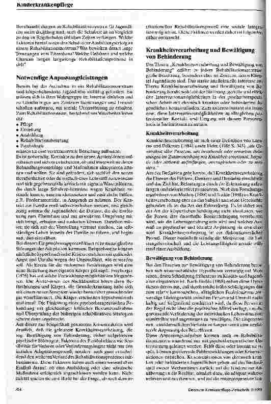 Vorschauseite 2: Die Situation von körperbehinderten Jugendlichen in Rehabilitationseinrichtungen aus psychotherapeutischer Sicht