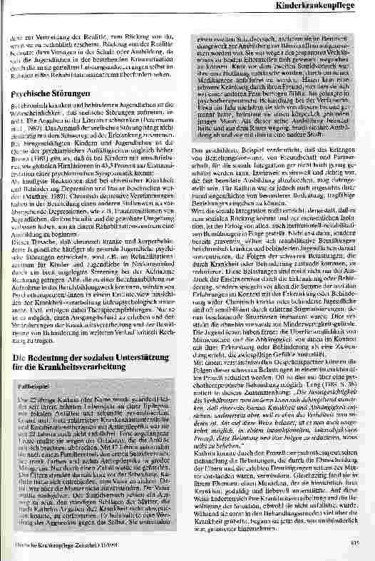 Vorschauseite 3: Die Situation von körperbehinderten Jugendlichen in Rehabilitationseinrichtungen aus psychotherapeutischer Sicht