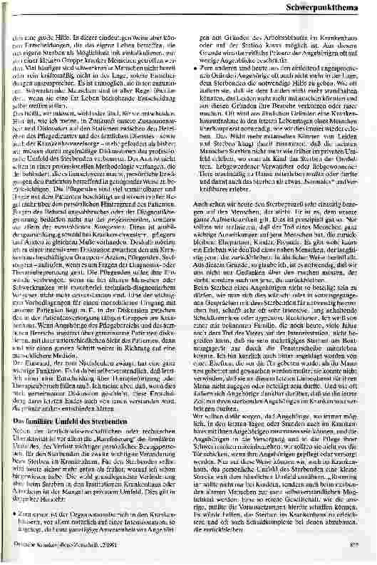 Vorschauseite 4: Sterben im Krankenhaus