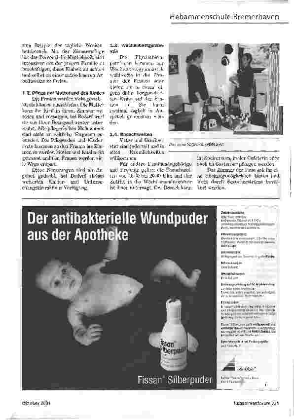 Vorschauseite 2: INTEGRATIVE WOCHENBETTPFLEGEPROJEKT EINES HEBAMMENKURSES AUS BREMERHAVEN