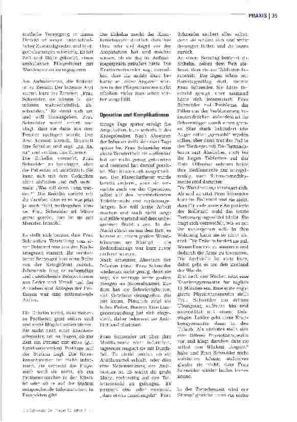 Vorschauseite 2: VersorgungslückenChronik einer Amputation - eine Patientin „fällt durch die Maschen