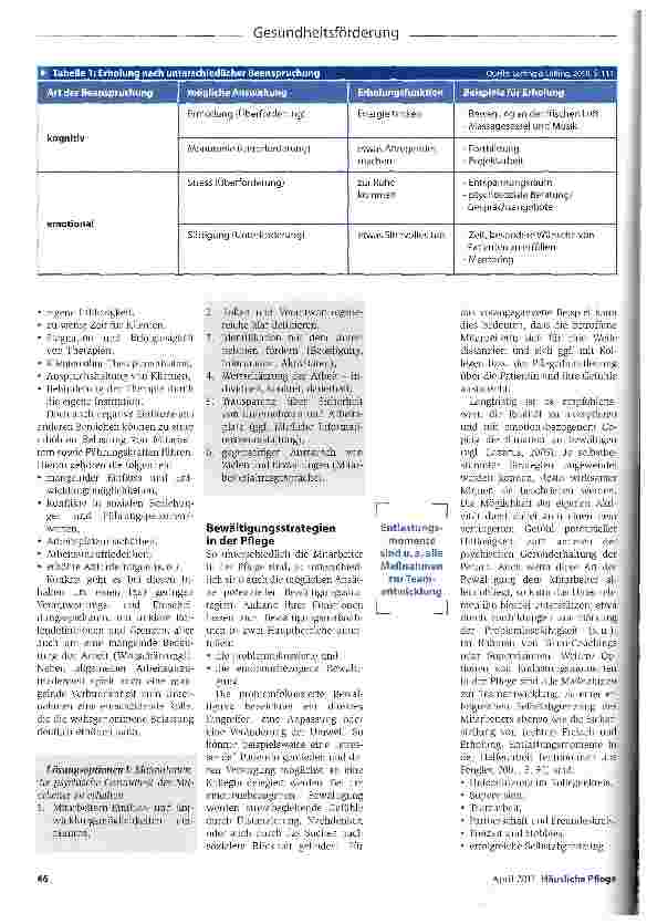 Vorschauseite 2: Gute Pflege für die Pflege