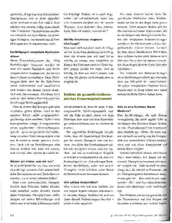 Vorschauseite 5: Wirkmechanismen bleiben oft unklarEine Evidenzdiskussion am Beispiel der Neurodynamik