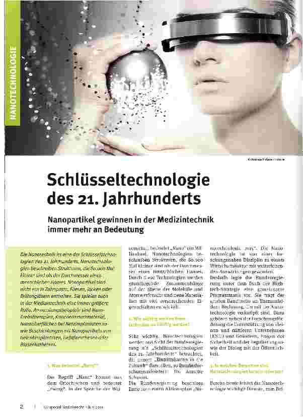 Vorschauseite 1: Schlüsseltechnologie des 21. Jahrhunderts