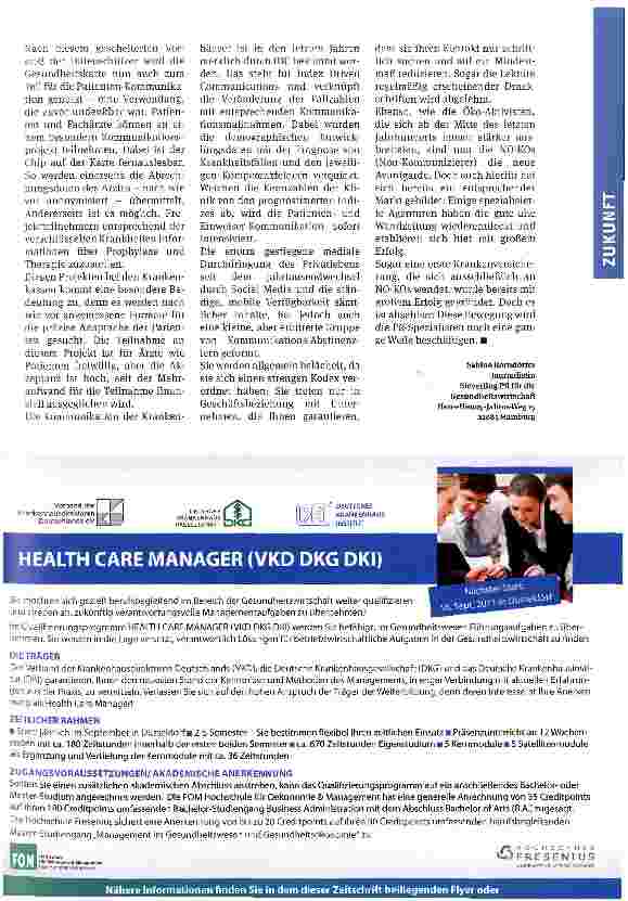 Vorschauseite 2: Der direkte Draht zum Patienten