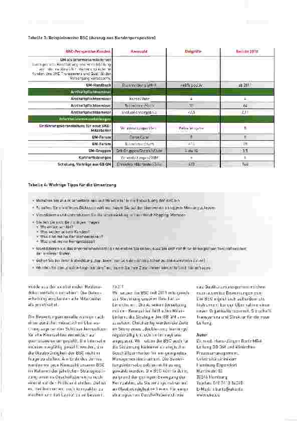 Vorschauseite 4: Implementierung der Balanced Scorecard im Universitätsklinikum Hamburg-Eppendorf