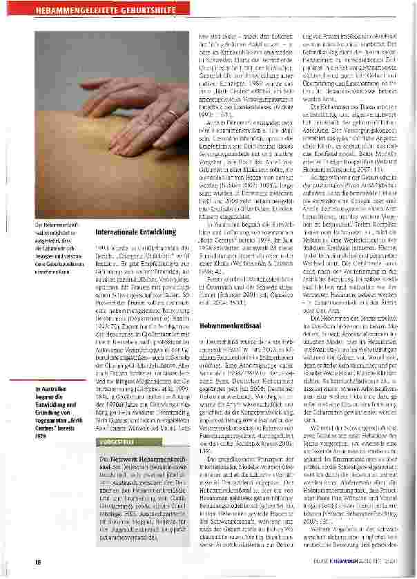 Vorschauseite 3: Alternativen zur üblichen klinischen Geburtshilfe