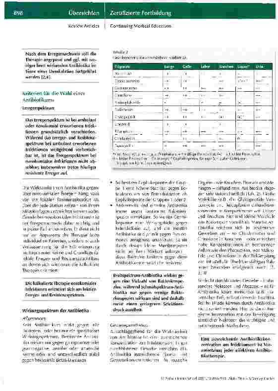 Vorschauseite 3: Prinzipien der Antibiotikatherapie