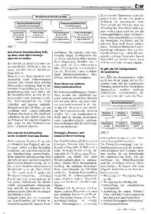 Vorschauseite 2: Mit dem DRG-System kommt der Markt ins KrankenhausDas Benchmarking wird den Krankenhausbetriebsvergleich verdrängen